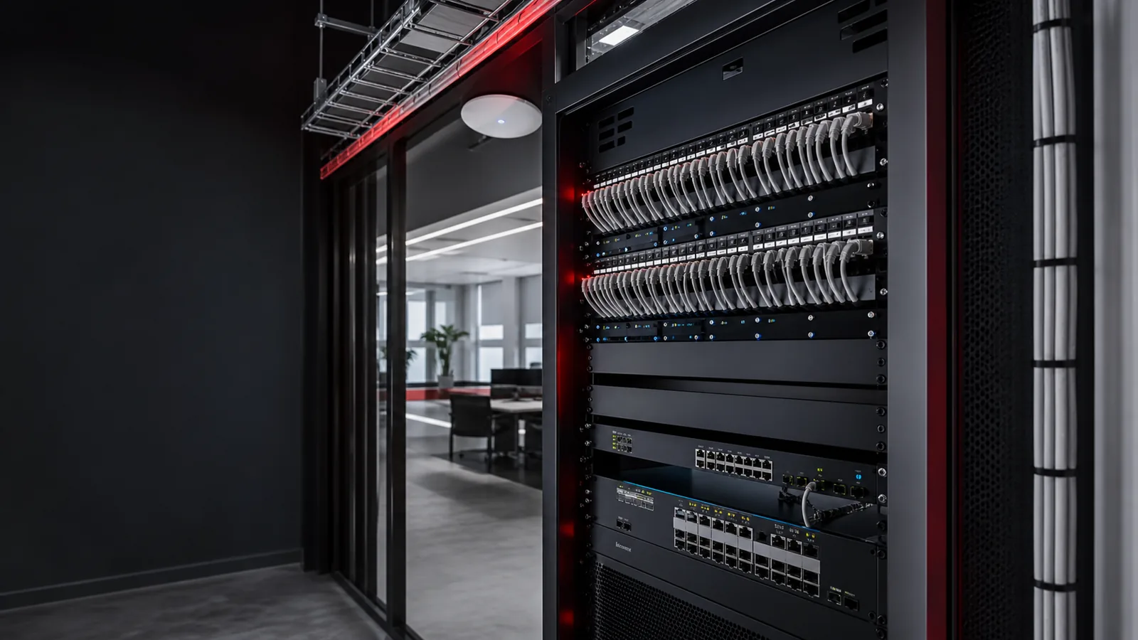 Certificación de cableado estructurado y racks en una red empresarial